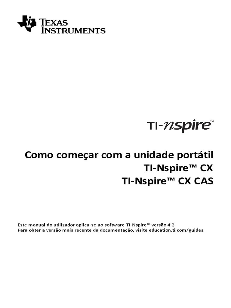 TINspire_CXHH_GettingStarted_PT.pdf Calculus Derivative