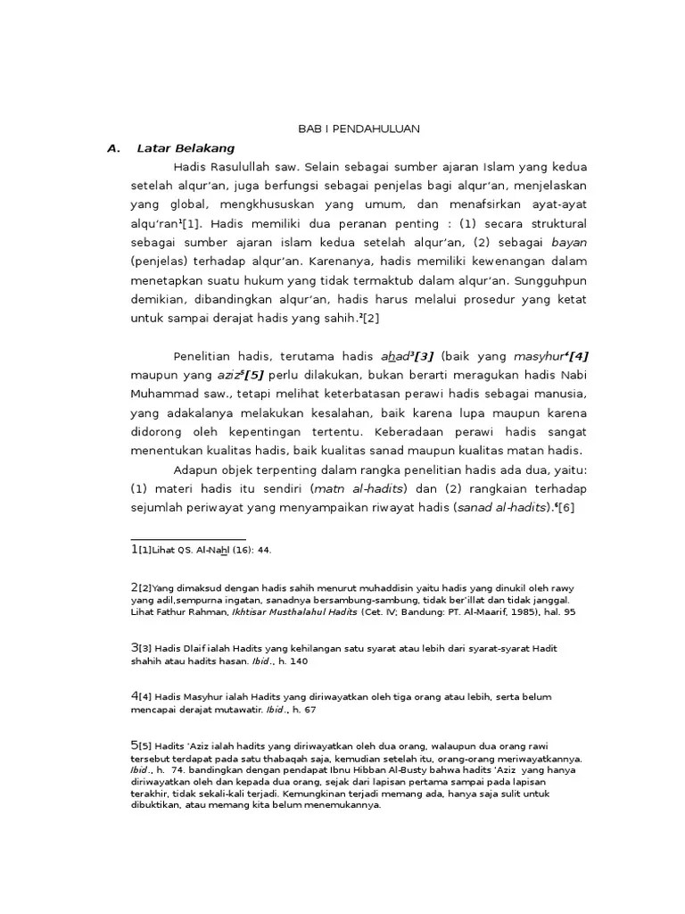 Kritik Sanad Hadits | PDF