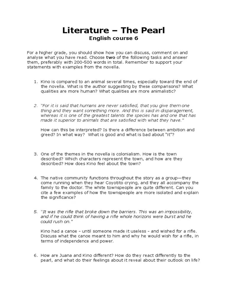 The Pearl Exam Essay_Ernst Version 2