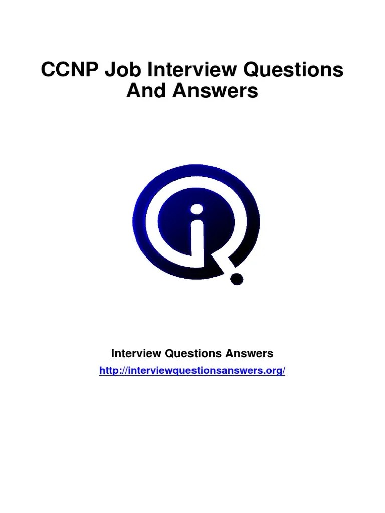 CCNP Interview Questions Answers Guide PDF PDF Ip Address Multicast
