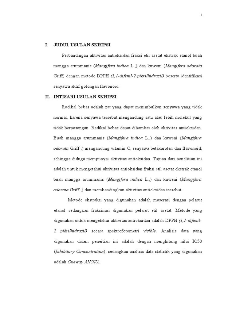 Proposal Skripsi MANGGA