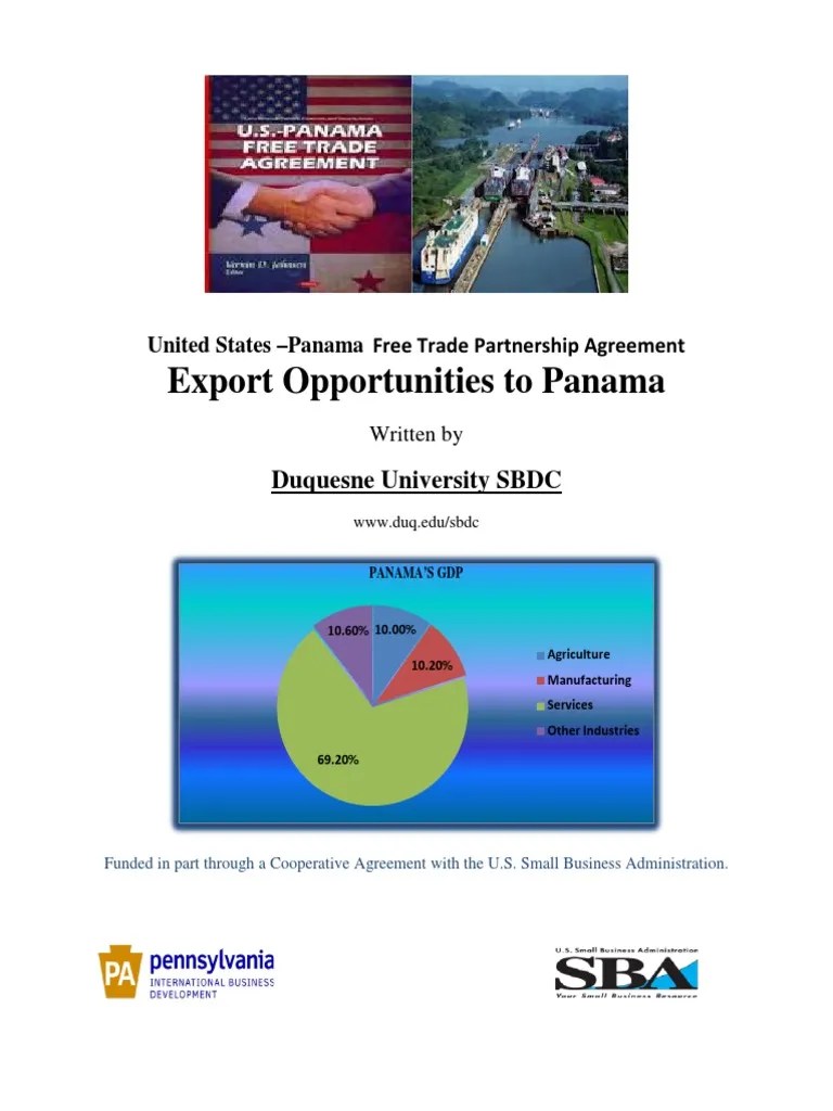 Export Opportunities To Panama PDF Exports Money Laundering