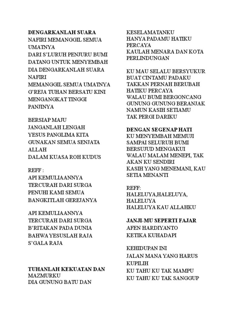 Terima Kasih Tuhan Chord Suara Nafiri