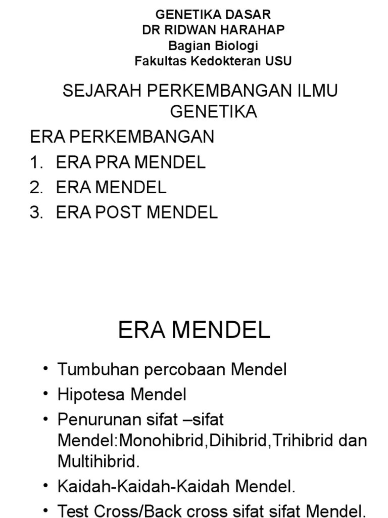 7 Genetika Dasar | PDF