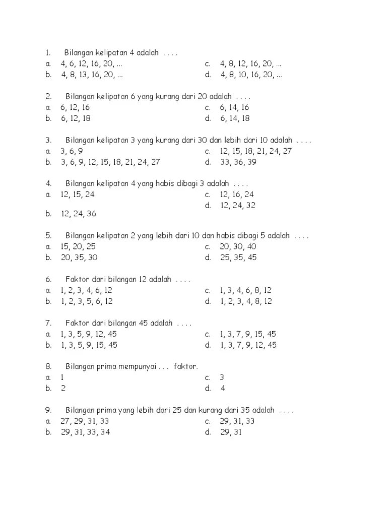 Fpb Dari 20 Dan 30 Adalah Get Images