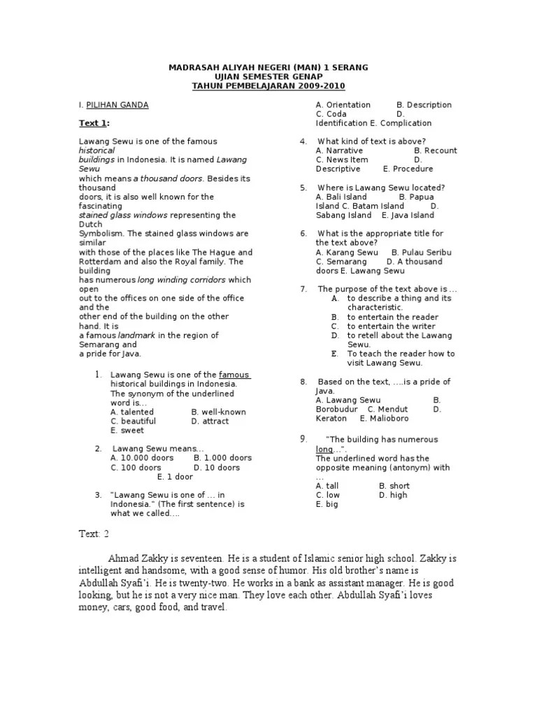 Contoh Soal Dan Jawaban Letter Of Credit