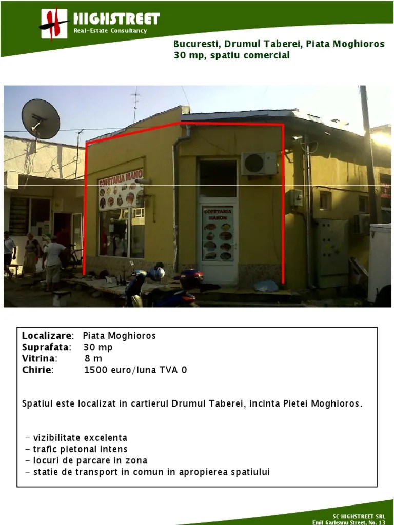 Bucuresti Drumul Taberei, Piata Moghioros 30 MP PDF