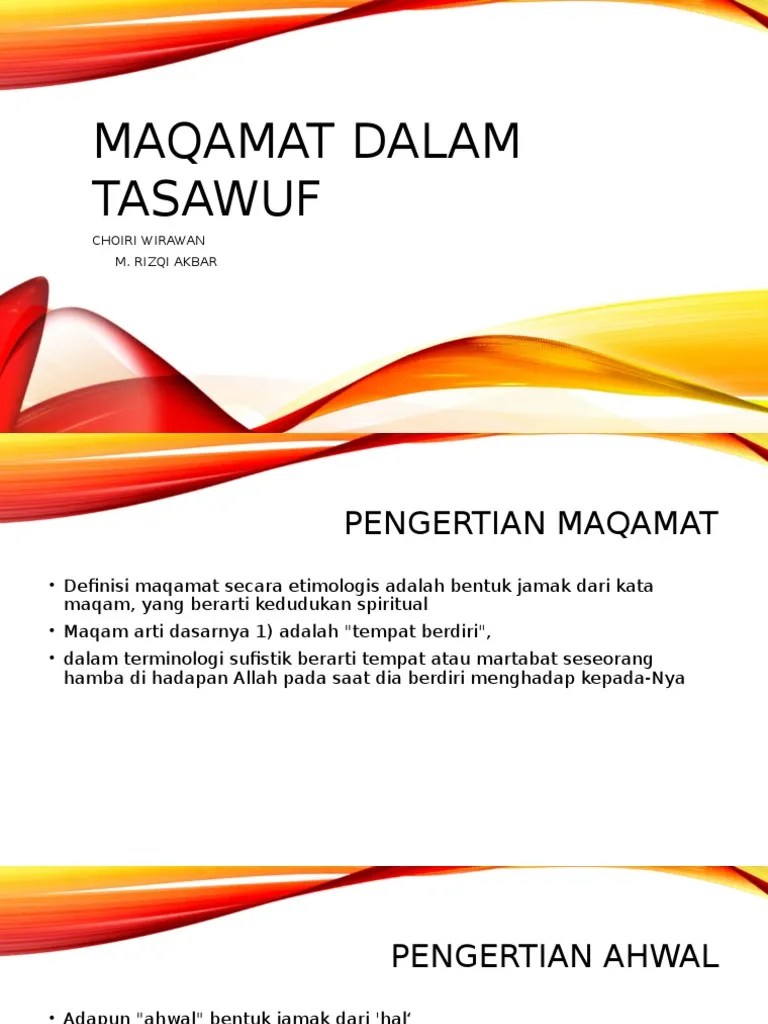 Maqamat Dalam Tasawuf | PDF