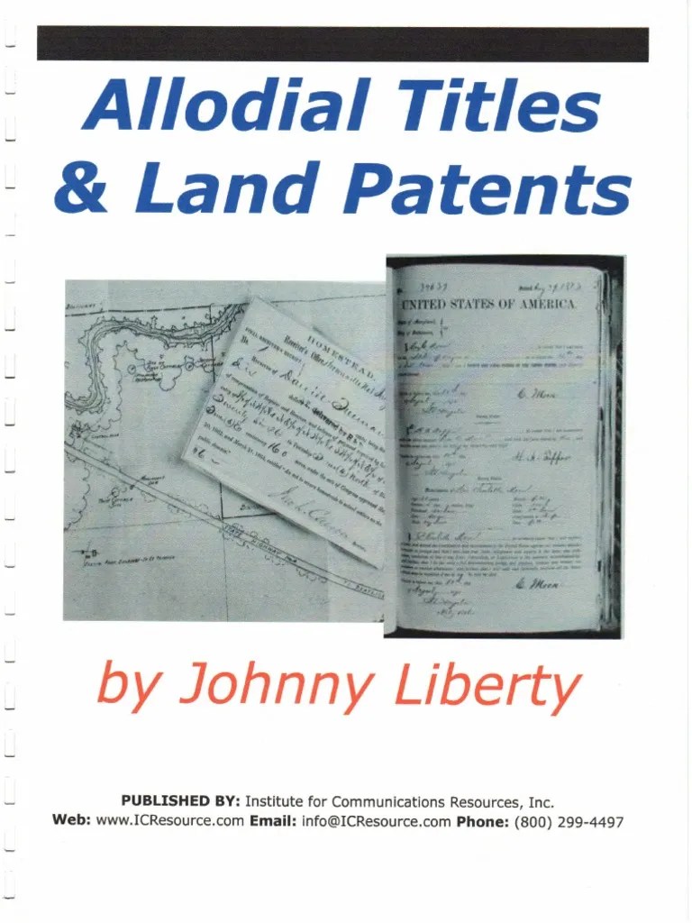 Allodial Titles and Land Patents PDF