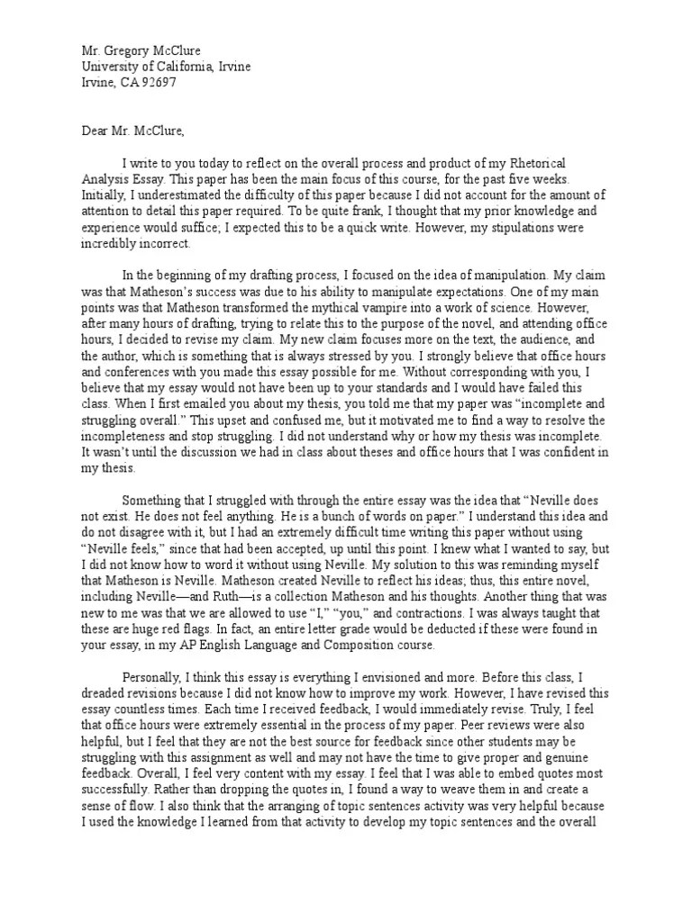 Ra Reflection PDF Essays Thesis