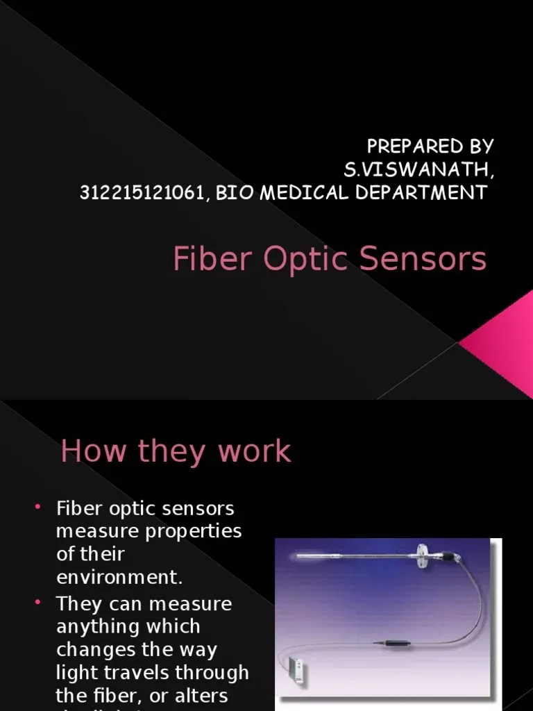 Fiber Optic Sensors PDF Optical Fiber Sensor