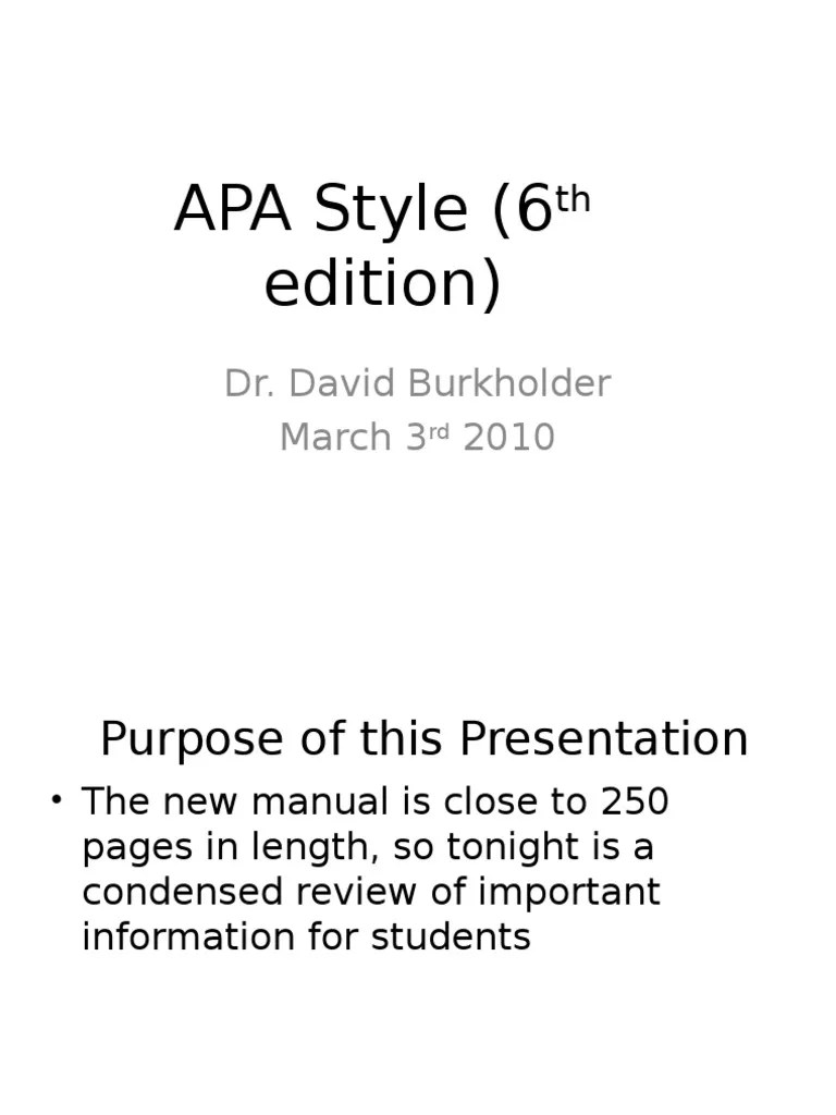 APA Digital Object Identifier Citation