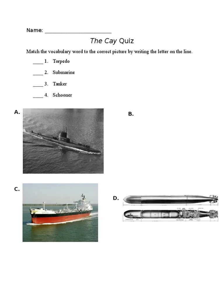 Quiz The Cay PDF