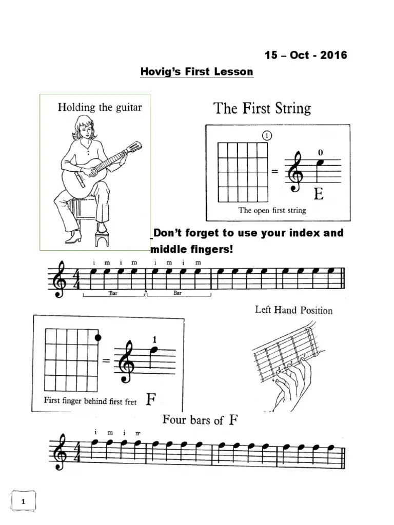 Guitar Lesson PDF