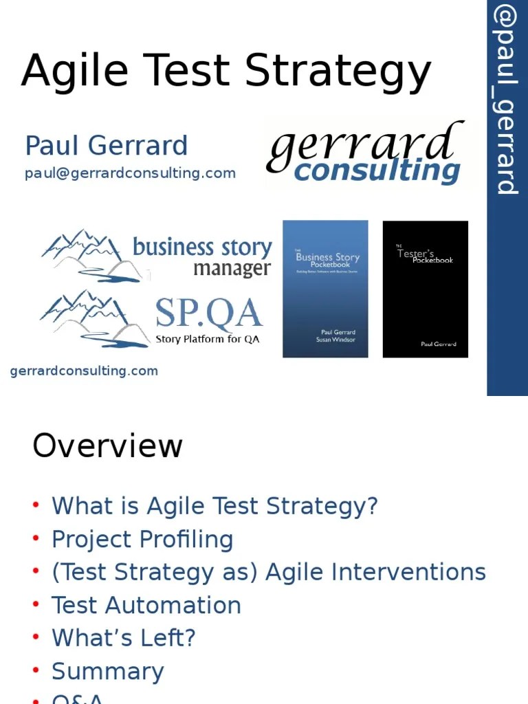 Agile Test Strategy Scrum (Software Development