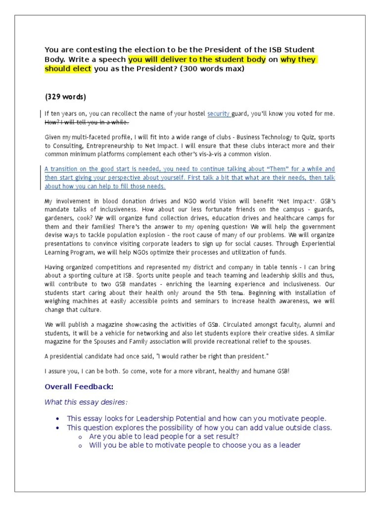 Sample IsB MBA Application Essays Review Deforestation