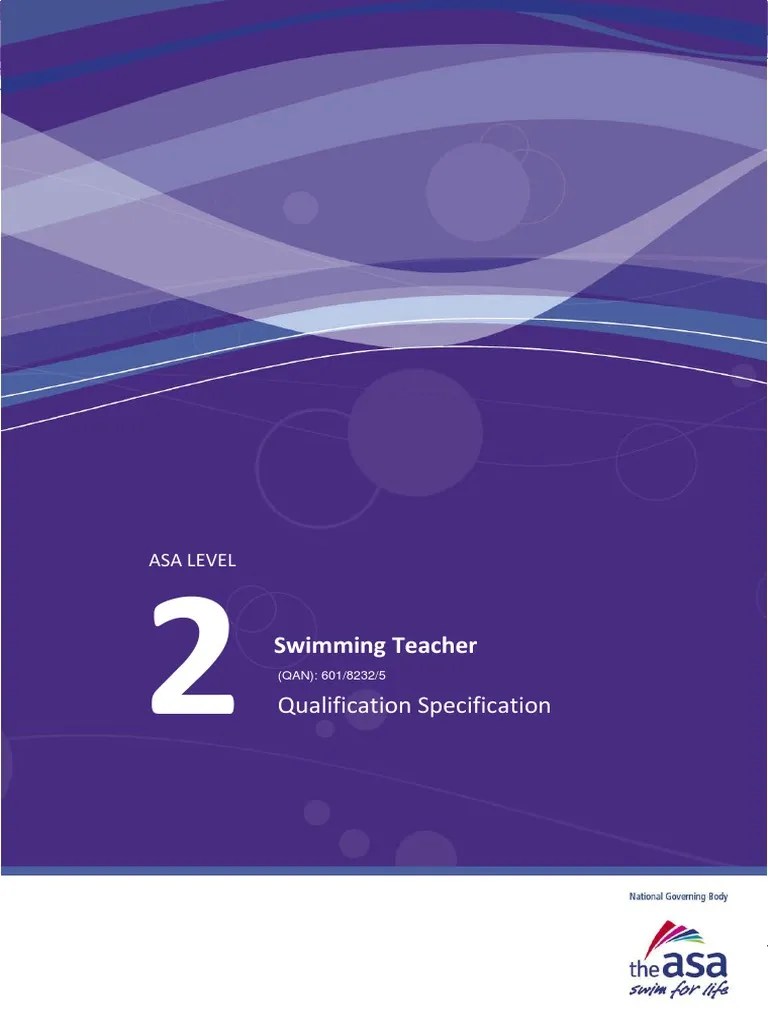 ASA Level 2 Swimming Teacher Human Swimming