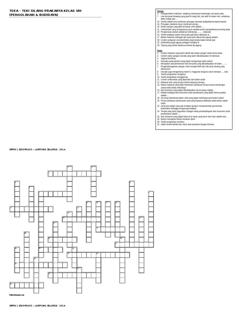 Tepung Jagung Kunci Jawaban Tts