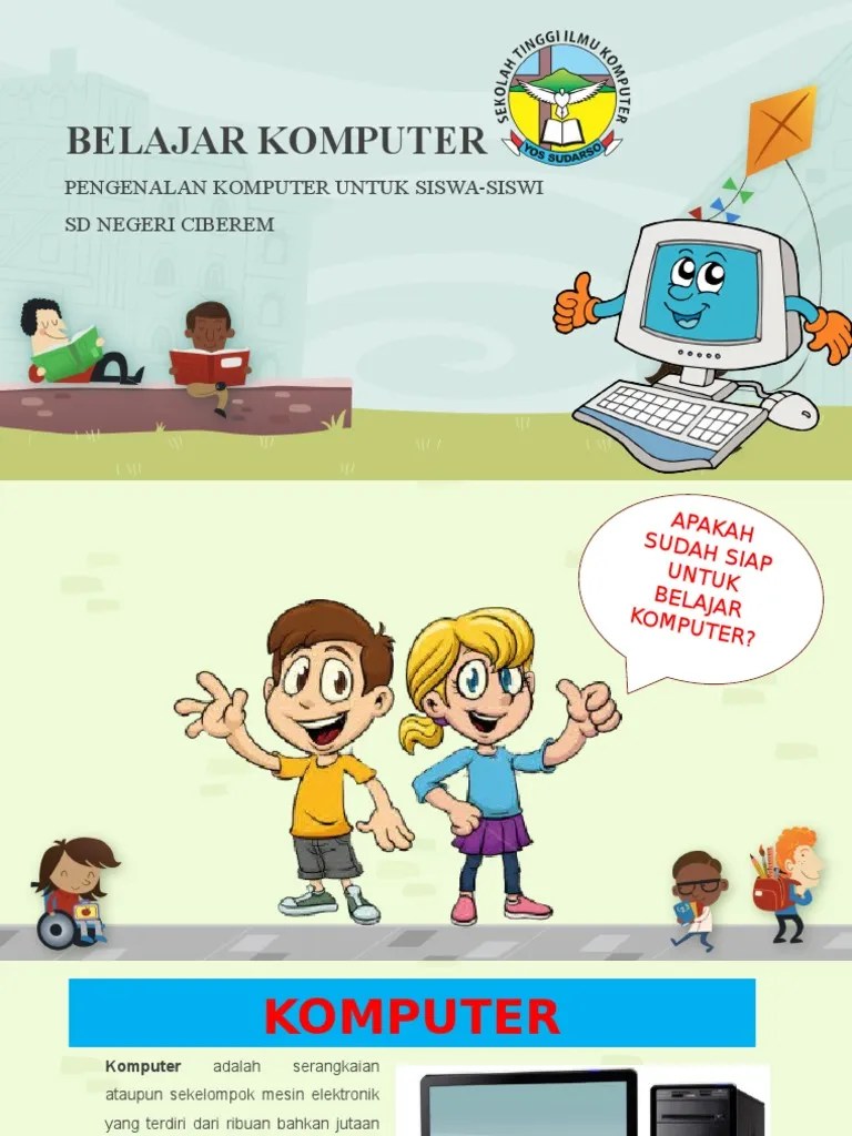Materi Pengenalan Komputer Untuk Sekolah Dasar (SD)
