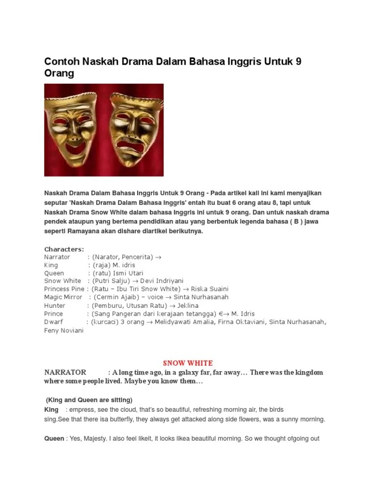 Storytelling Keong Mas Dan Terjemahannya