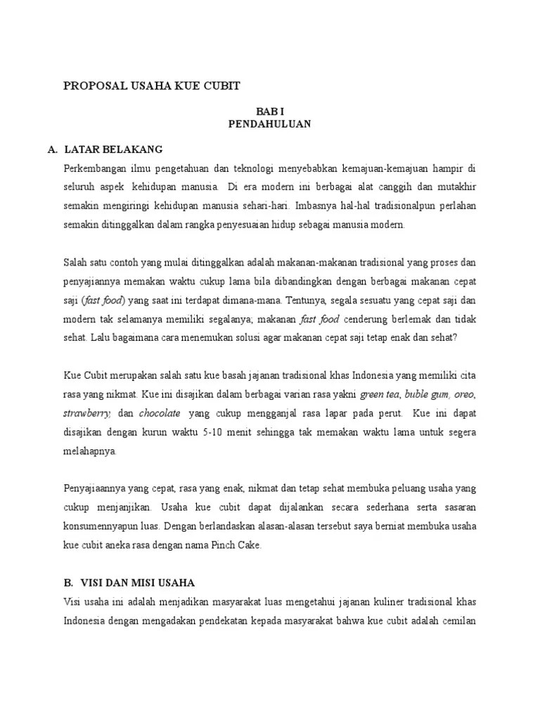 kata blog: Contoh Kata Pengantar Proposal Usaha Makanan Tradisional