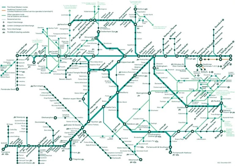 GWR Network Map PDF