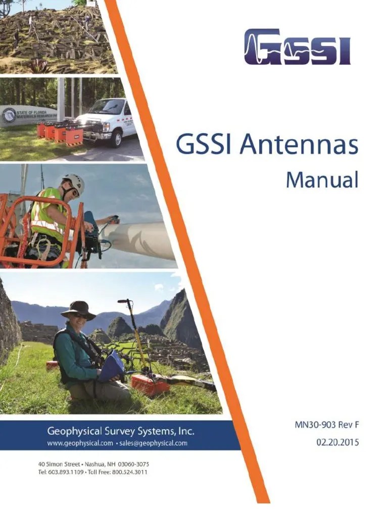 Manual GSSI Antennas PDF Sampling (Signal Processing) Geophysical
