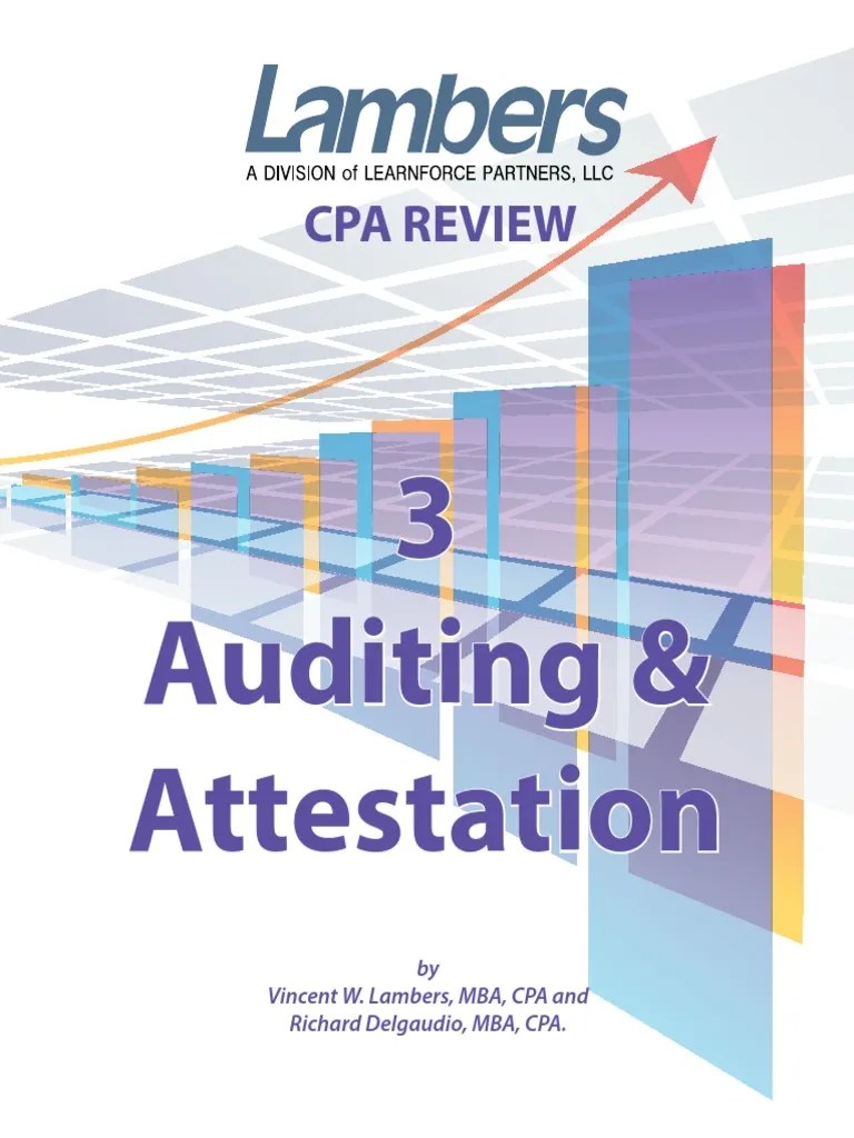 Lambers Cpa Review Audit PDF Financial Audit Audit