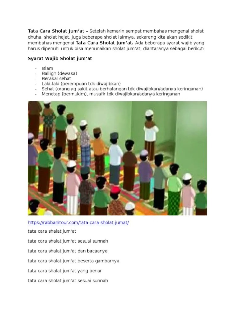Tata Cara Sholat Jum&rsquo;at | PDF