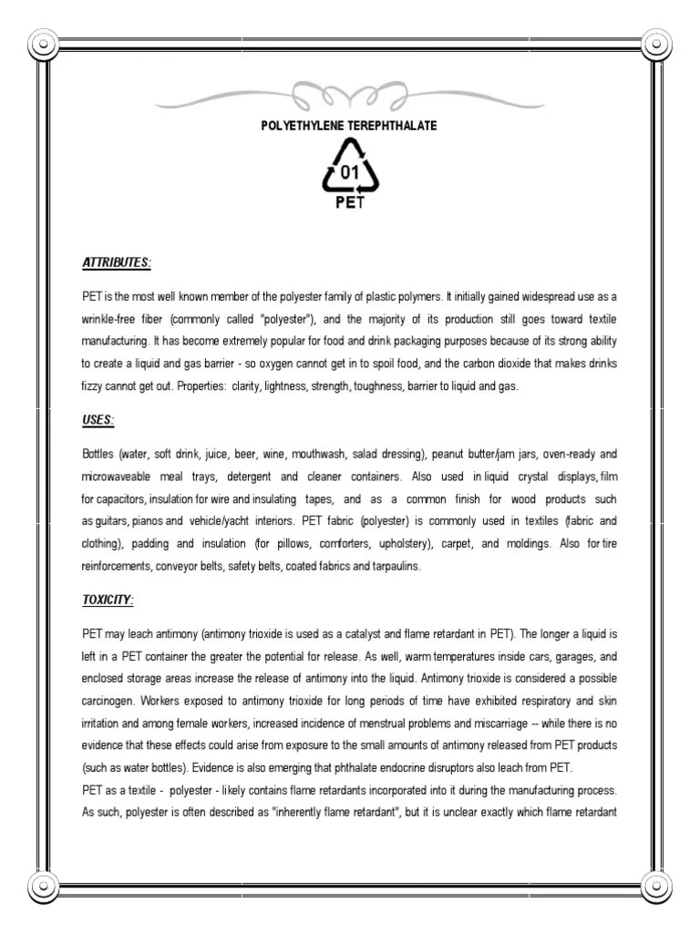 Recycling Codes of Plastics PDF Polyvinyl Chloride Polystyrene