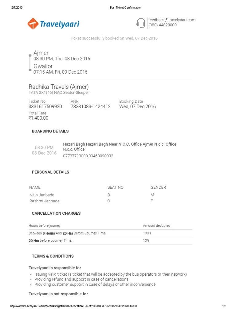 Bus Ticket Confirmation.pdf Ticket (Admission) Identity Document