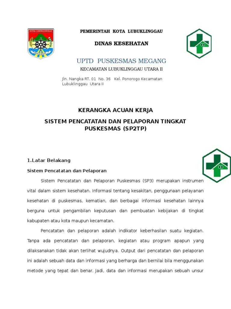 325902920 Kerangka Acuan Kerja Sp2tp