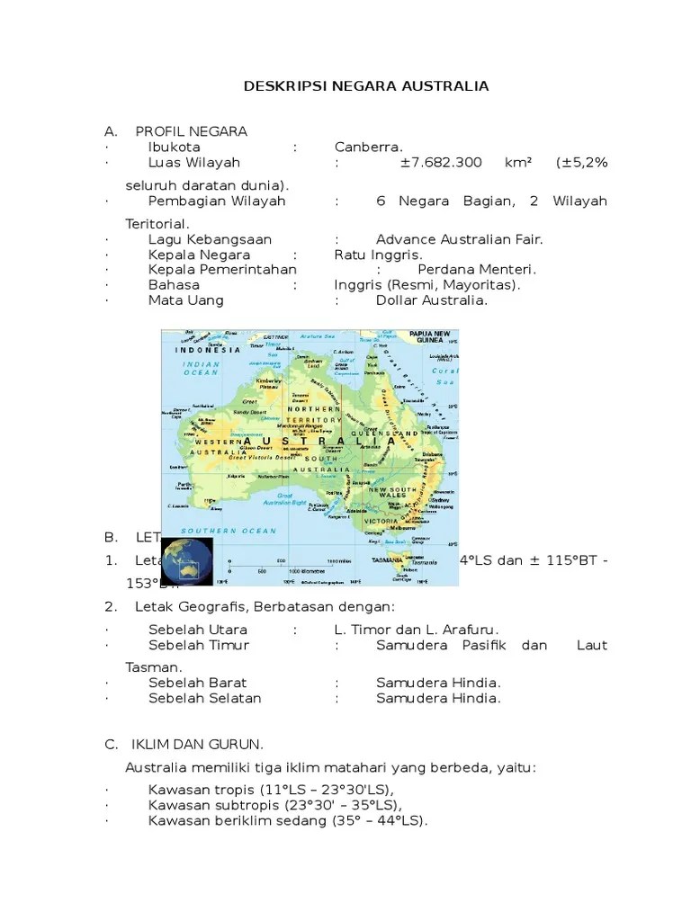 Deskripsi Negara Australia | PDF