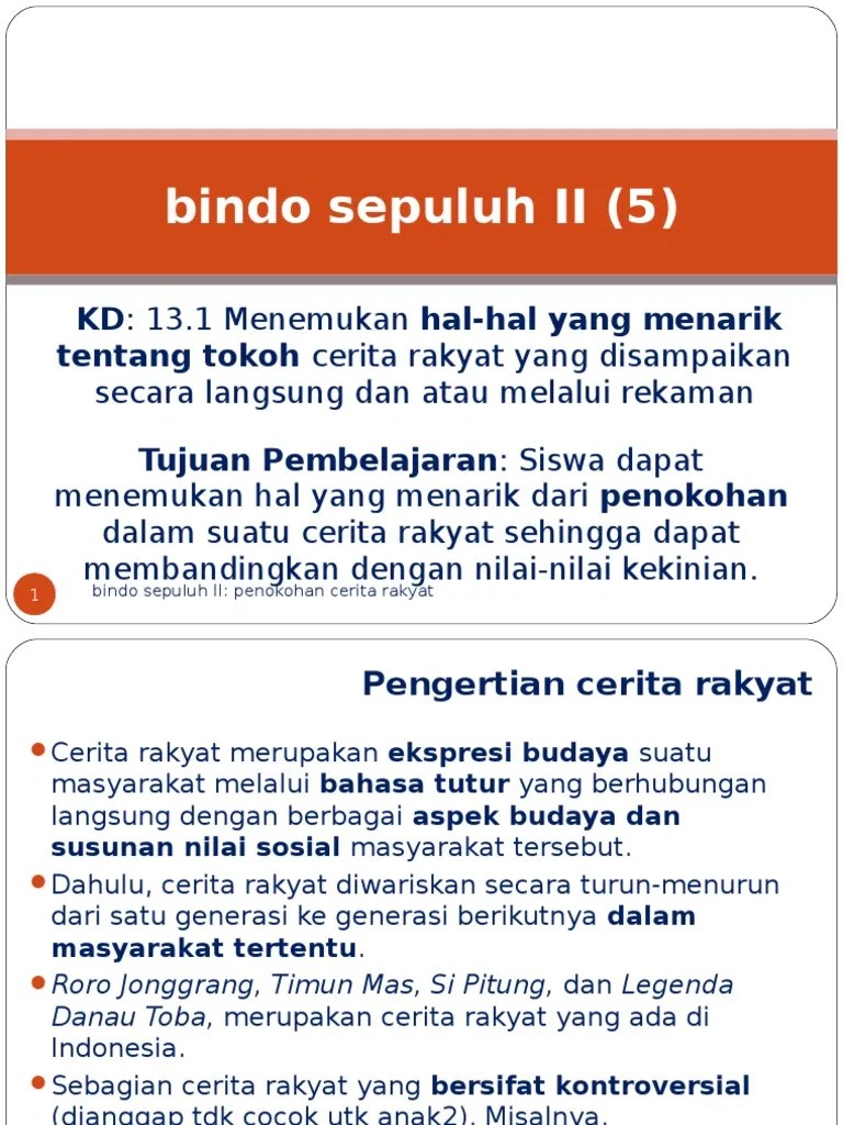 Unsur Intrinsik Cerita Rakyat Roro Jonggrang Dalam Bahasa Jawa