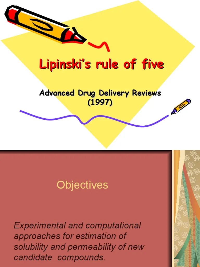 Lipinski Rule of Five Solubility Physical Chemistry