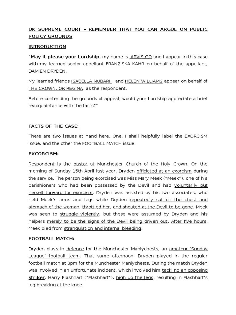 Moot Script Criminal Law Government Information