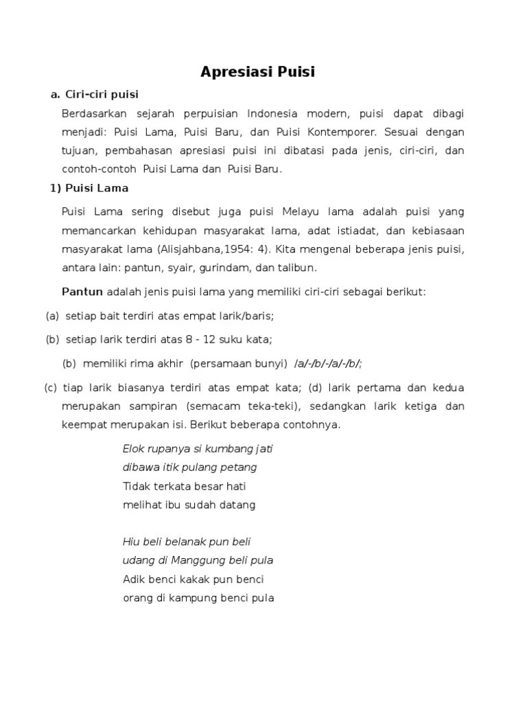 Contoh Puisi Ekspresif - Kelas Belajar