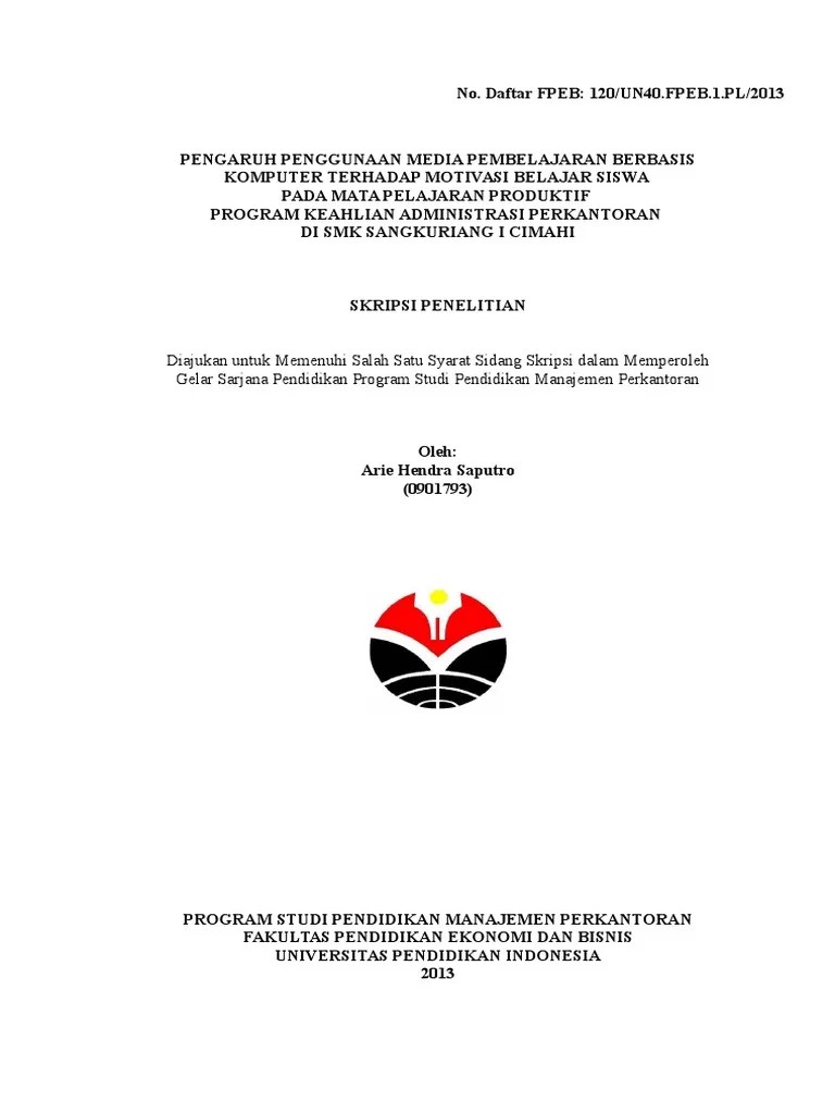 Download Tesis Lengkap Tentang Pendidikan Ekonomi Gratis