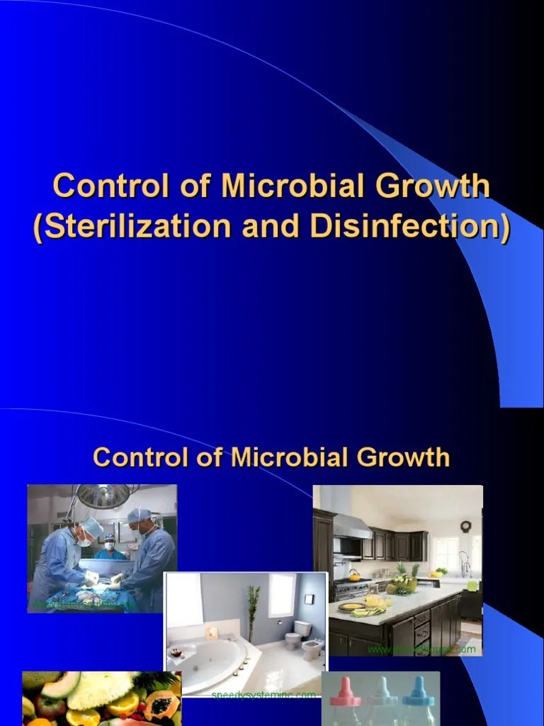 Control of Microbial Growth PDF Disinfectant Sterilization