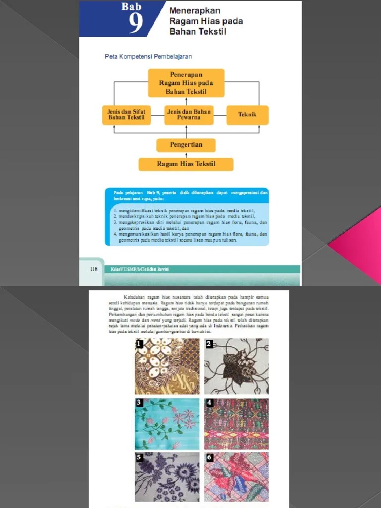 Menerapkan Ragam Hias Pada Bahan Tekstil | PDF