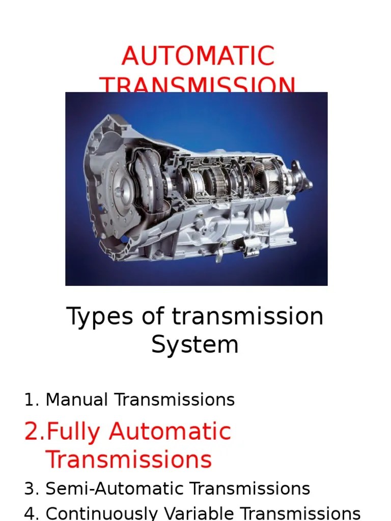 automatic transmission system ppt.ppt Automatic Transmission