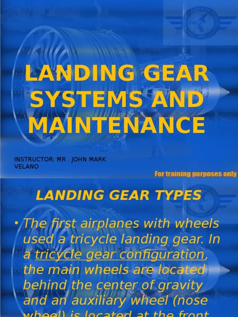 Aircraft Landing Gear Systems and Maintenance PDF Landing Gear Tire