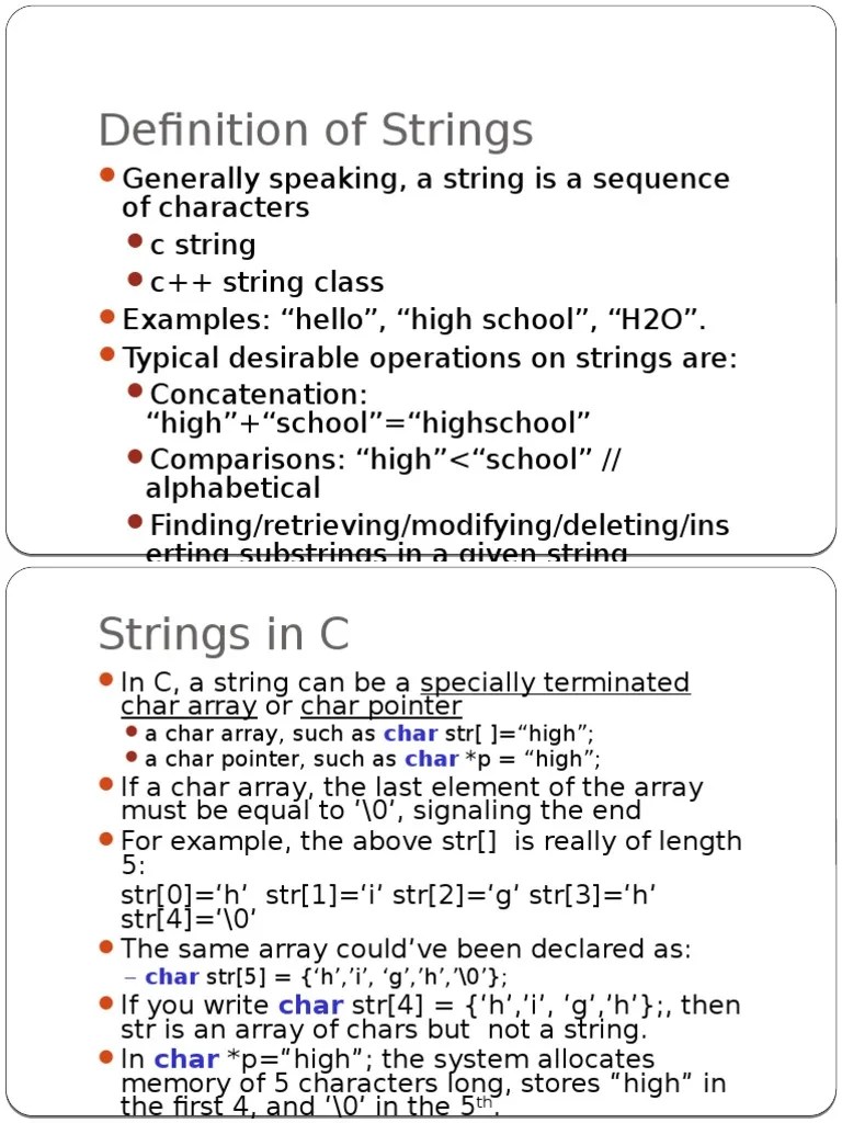 C Strings String Science) Pointer Programming)