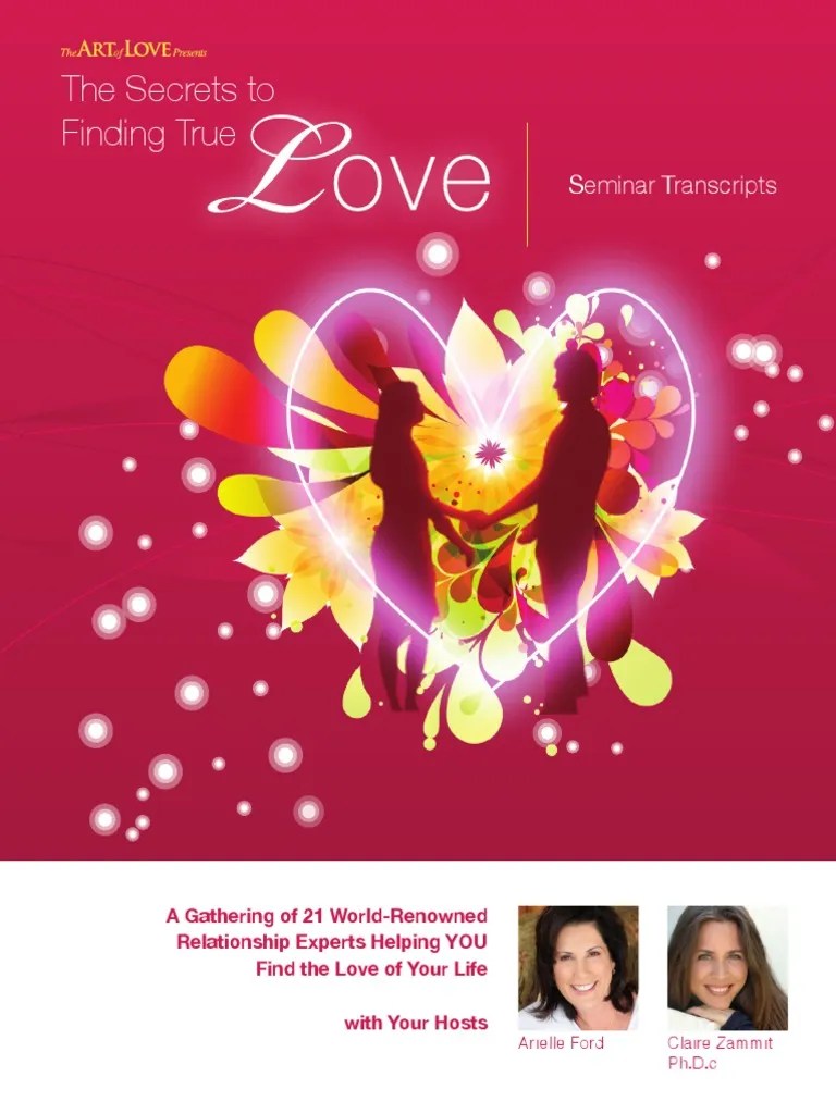 The Secrets To Finding True Love PDF Romance (Love) Soulmate