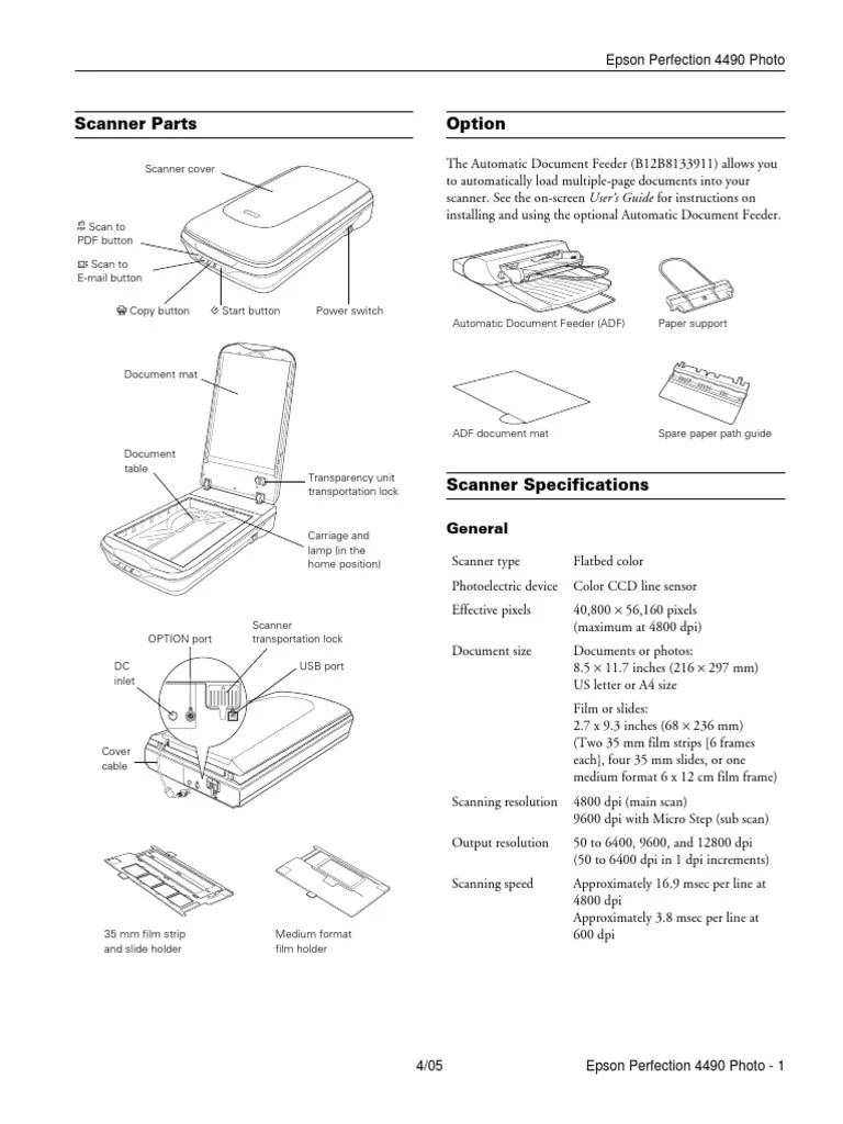 scanner parts.pdf Image Scanner Usb