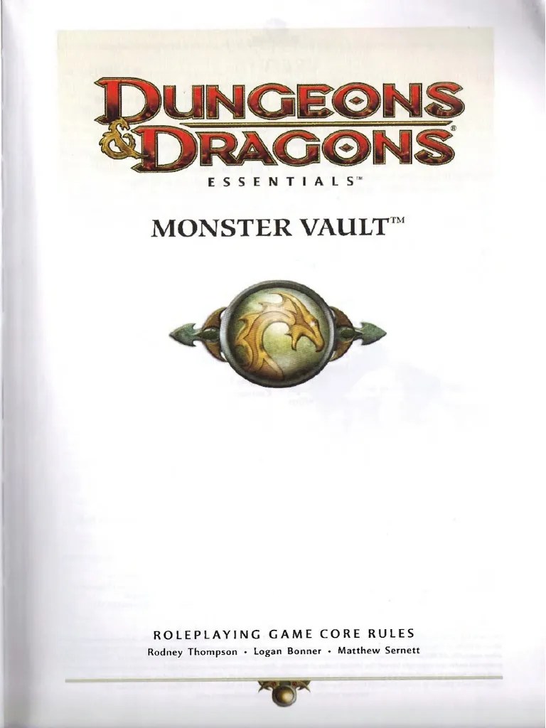 Monster Vault Dungeons & Dragons