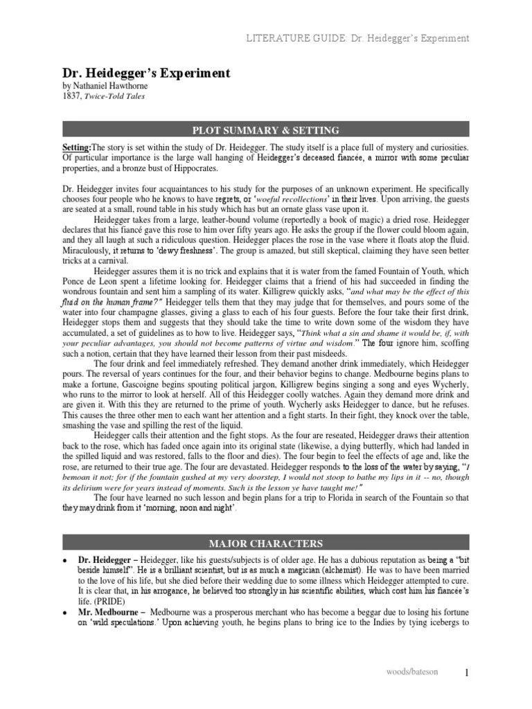 DrHeideggersExperimentLiteratureGuide.pdf Martin Heidegger