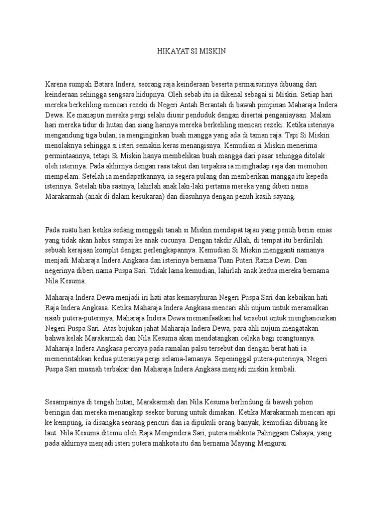 Hikayat Si Miskin