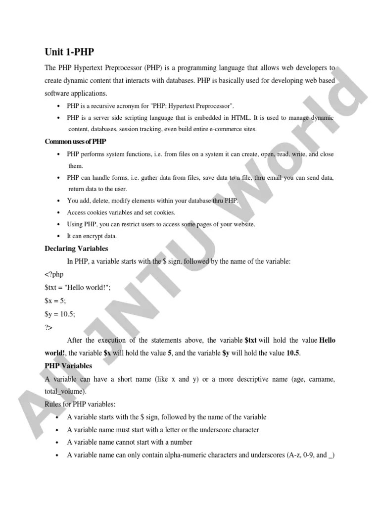 Web Technologies Notes Unitwise Xml Html Element