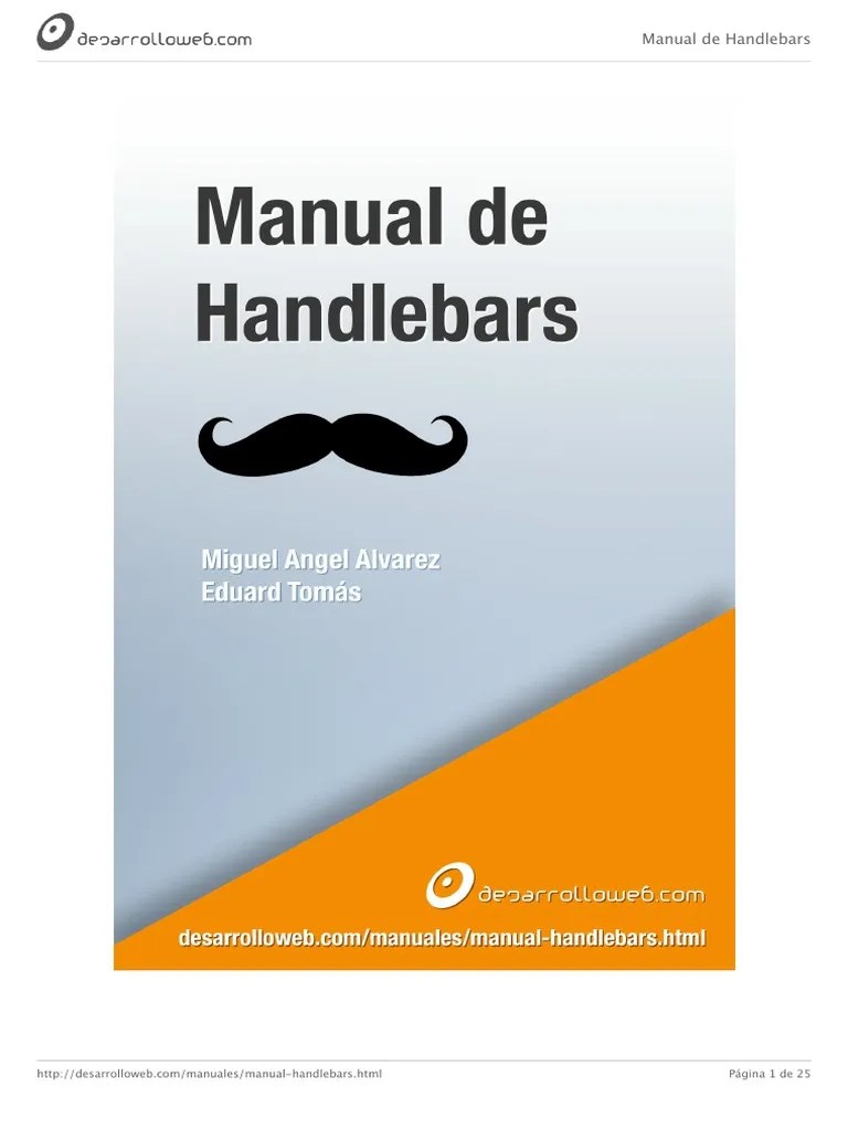 Manual Handlebars PDF Script Java Json